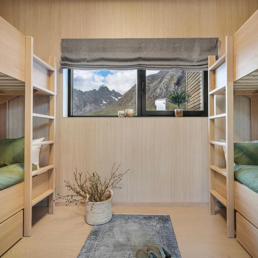 New! Luxury Cabin In Beautiful Lofoten Kleppstad Exterior photo
